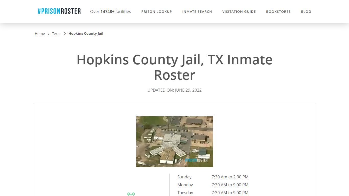 Hopkins County Jail, TX Inmate Roster